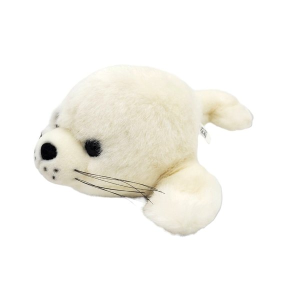 Fiesta Baby Harp Seal‎ Plush Stuffed Animal White 14" Artic Sealife Big Eyes Toy - Picture 1 of 5